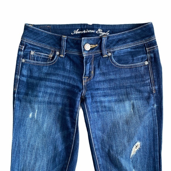 American Eagle Stretch Slim Boot Distressed Jeans‎ - Picture 4 of 12